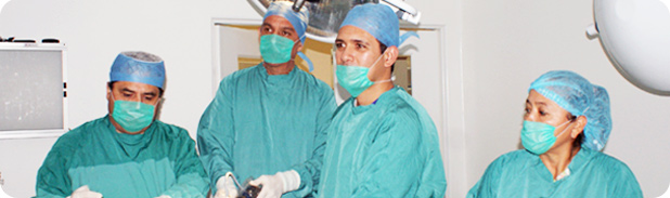 Weight loss surgical procedure team