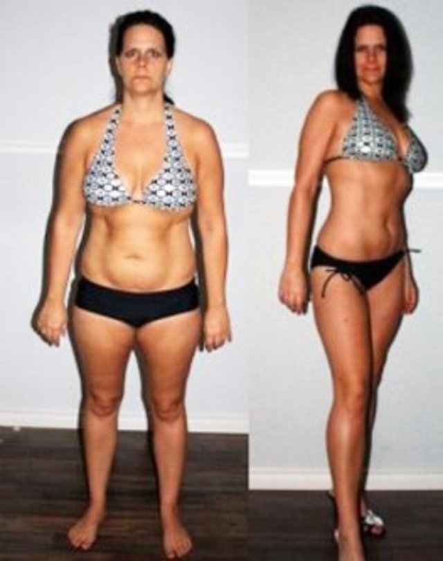 weight loss self project before after