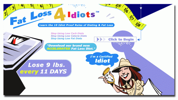 Fat loss 4 idiots diet plan Accelerated weight loss program