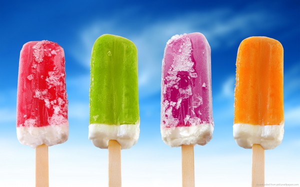 Colorful ice popsicle recipes