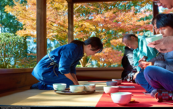 Japan traditional tea ceremony held for centuries
