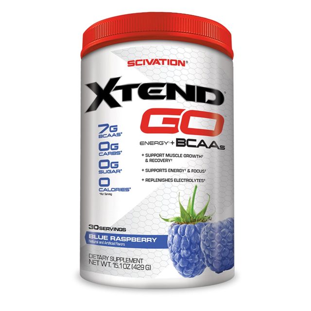 Scivation Xtend GO Energy+BCAAs Blue Raspberry 30 Servings