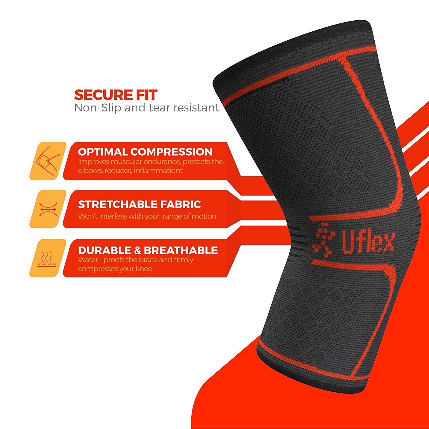 UFlex Athletics Knee Compression Sleeve Brace Review