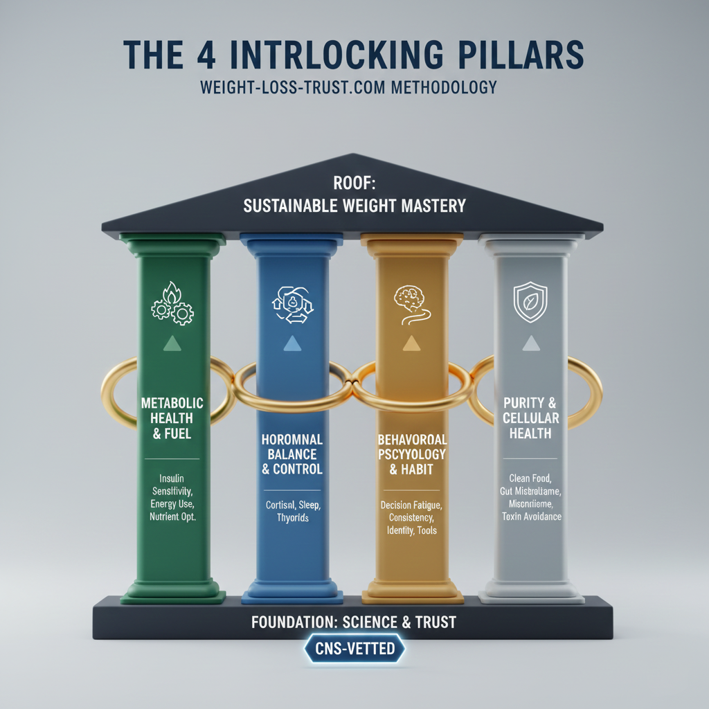 4 Interlocking Pillars of Sustainable Weight Management Plan