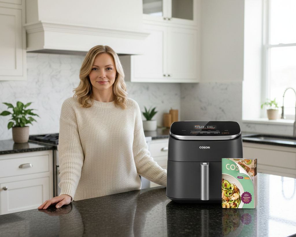 Phyllis Leonard and Turboblaze Best Air Fryer for healthy weight loss in the kitchen