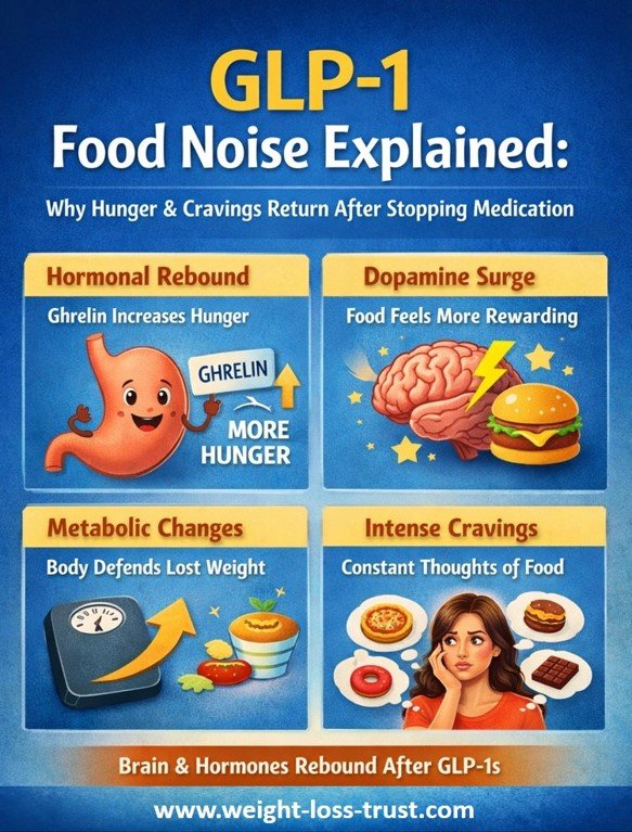GLP-1 Food Noise Explained - Why hunger & cravings return after stopping GLP1 Medication