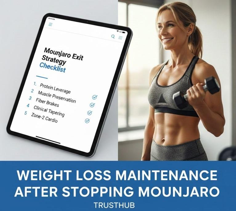 5 Steps for Weight Loss Maintenance After Stopping Mounjaro checklist